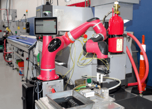 Precision Plus' Collaborative Robot, Sawyer, in action.